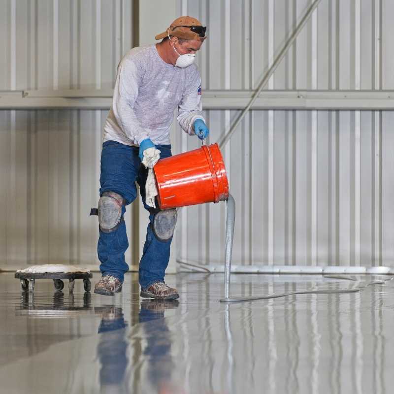 epoxy resin floor coating installation